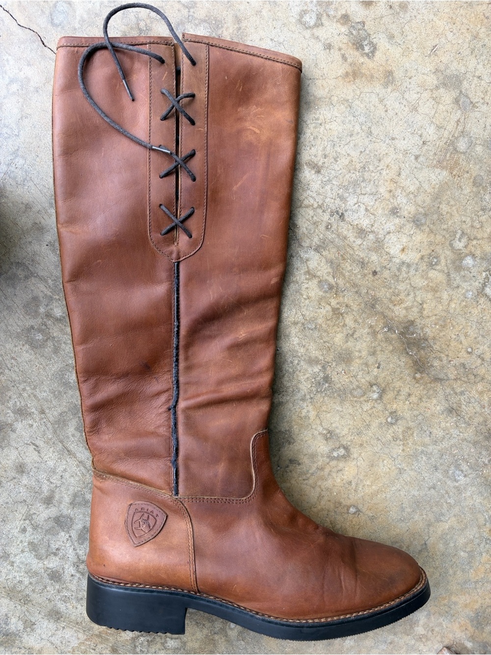 Ariat Equestrian Women’s Tall Riding Boot Lace Sides Knee High Leather